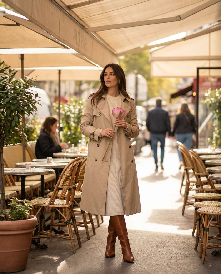 street cafe ootd photo