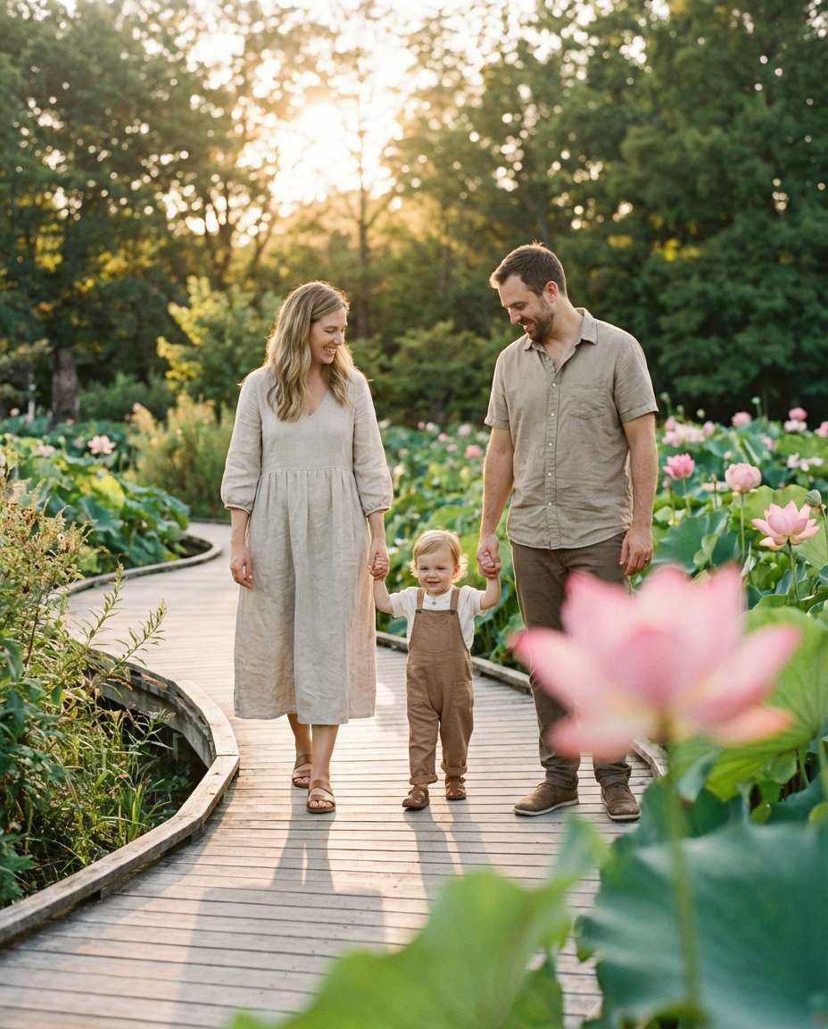 garden family moment photo