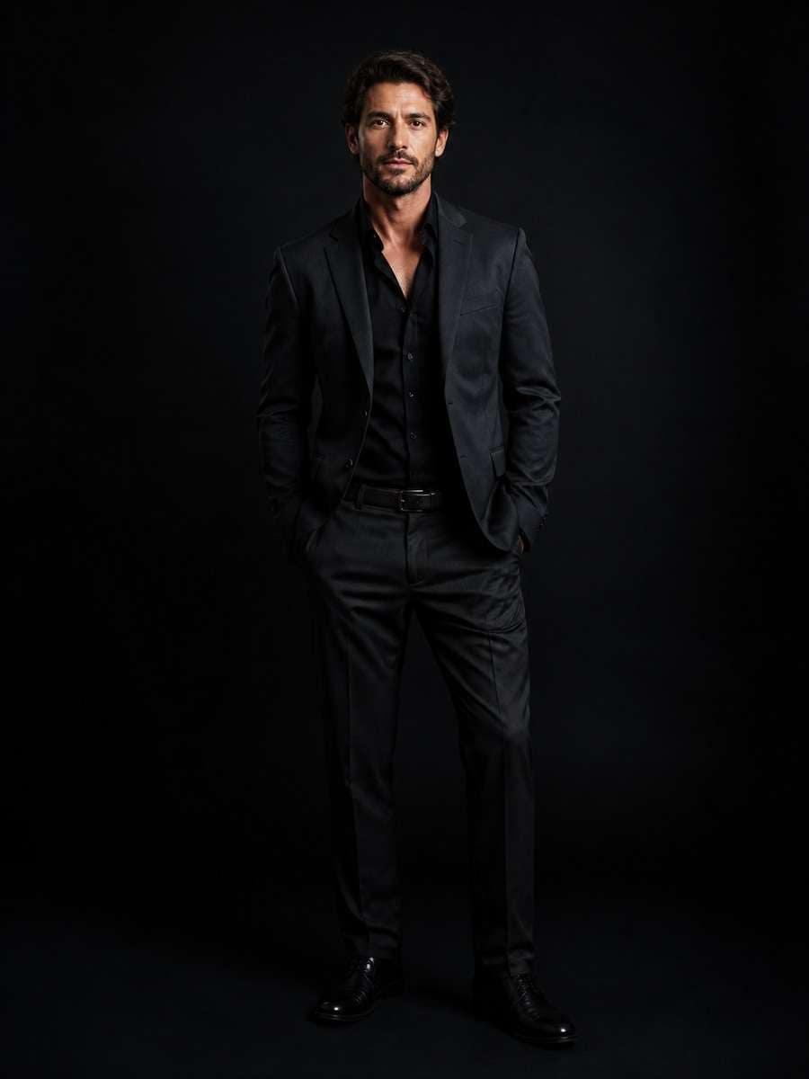 Classic Studio Low Key Portrait photo
