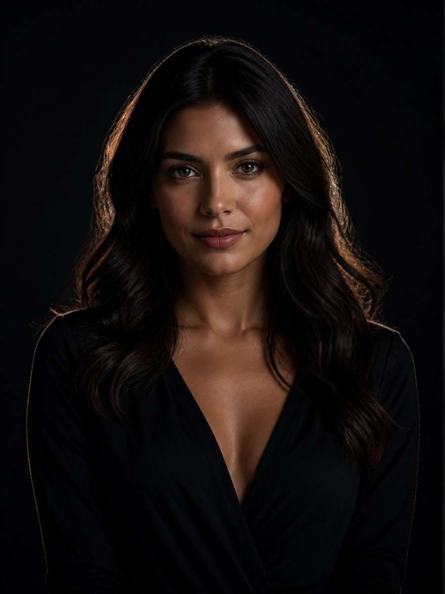 Subtle Rim Light Portrait photo