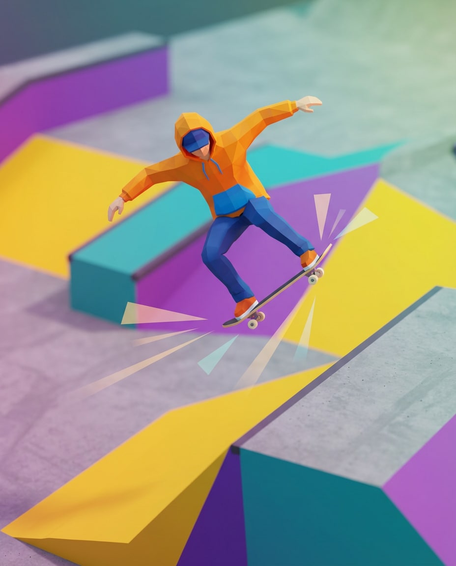 skatepark action photo