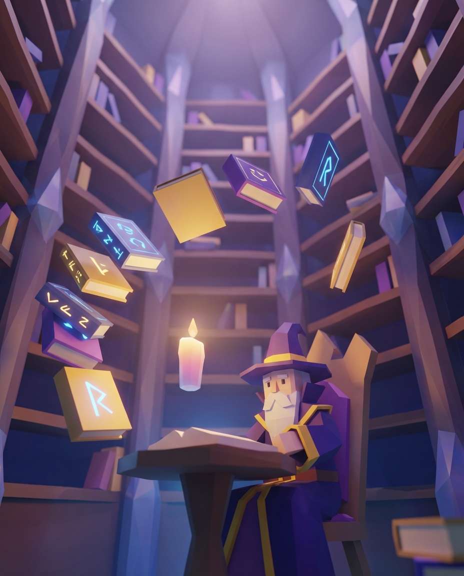 wizard library photo