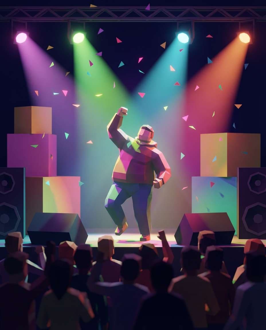 festival glow scene photo