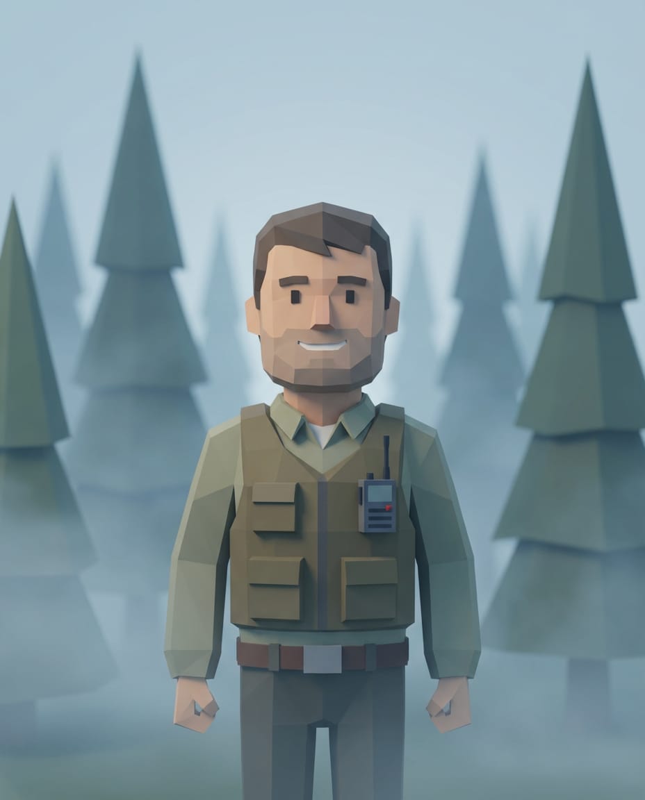 forest ranger portrait photo