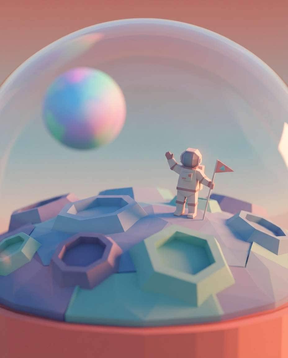 astronaut diorama photo