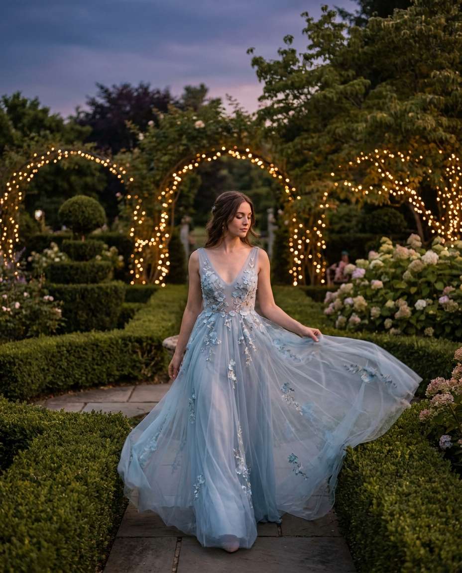 garden evening photo