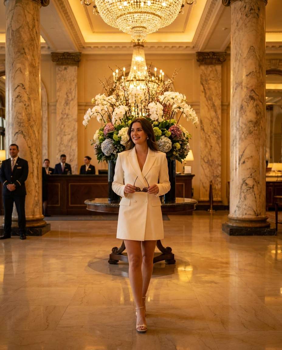 marble lobby arrival photo