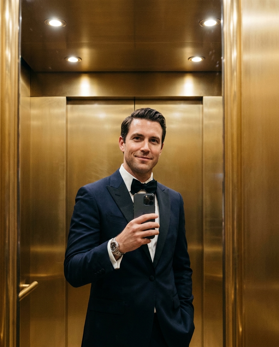elevator mirror moment photo