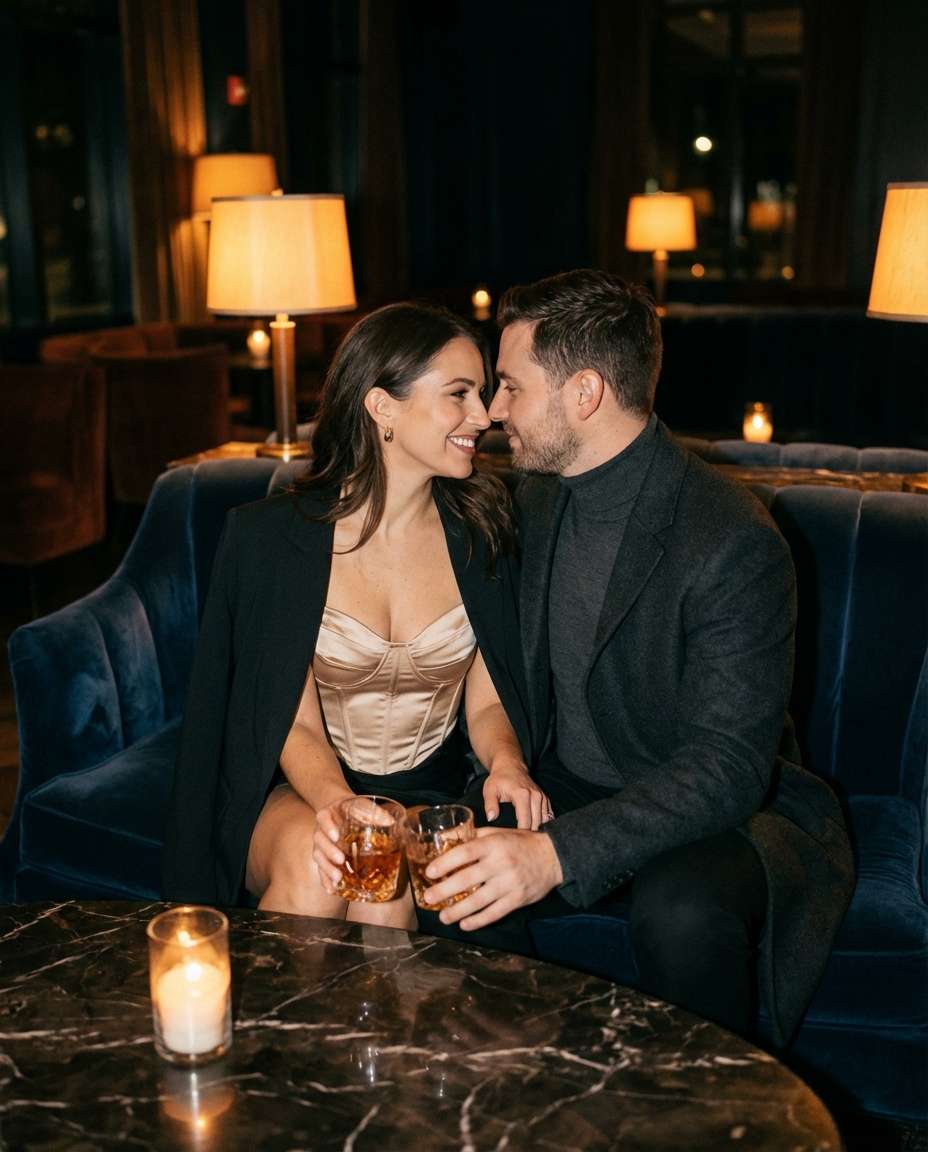 velvet lounge corner photo