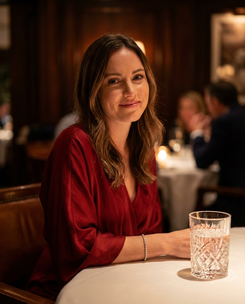 fine dining portrait photo