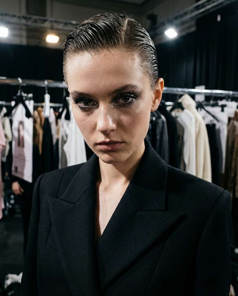 runway backstage mood photo