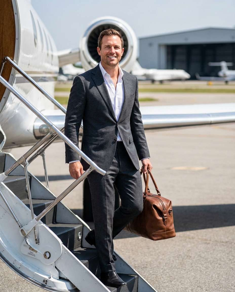 private jet steps photo