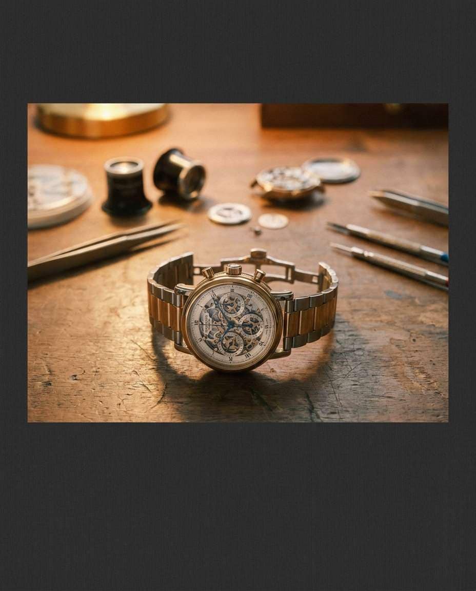 watchmaker bench detail photo