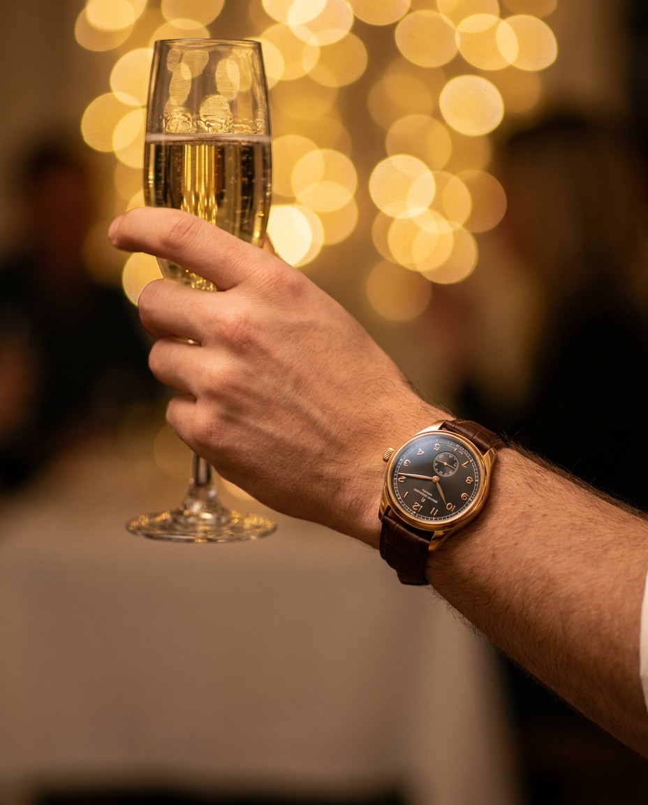 champagne toast moment photo