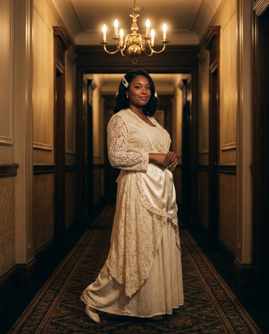 hotel hallway elegance photo