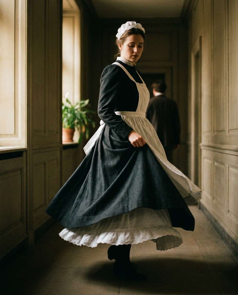 stepping pose skirt volume photo