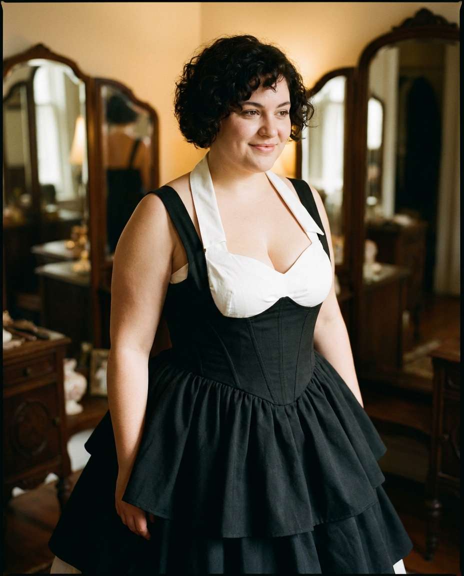 plussize sweetheart neckline photo