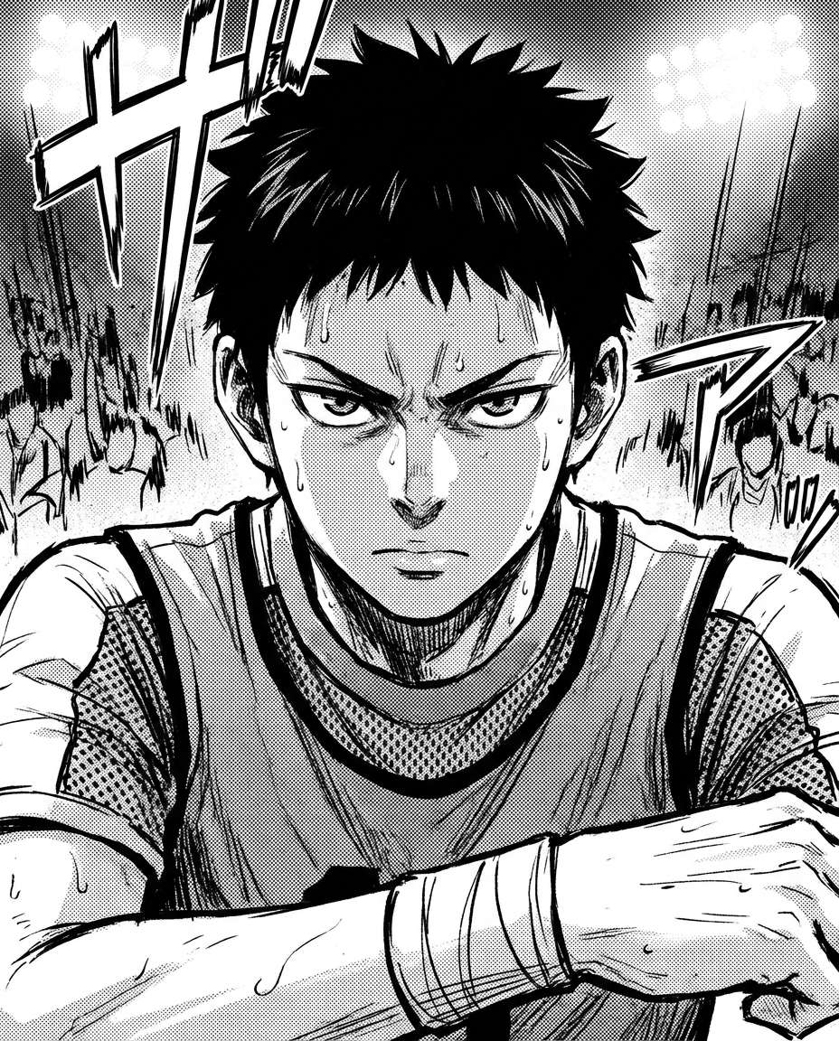 sports anime intensity photo