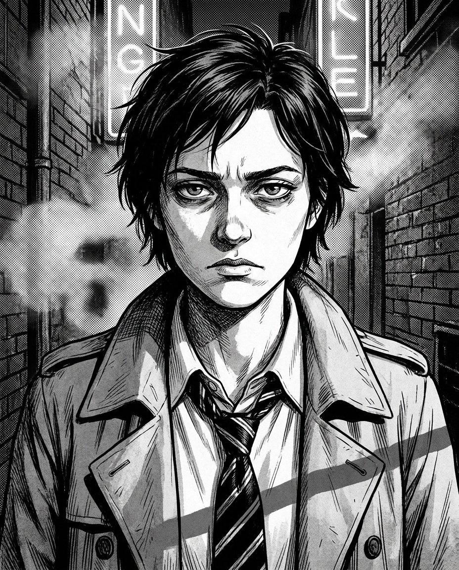 detective noir panel photo