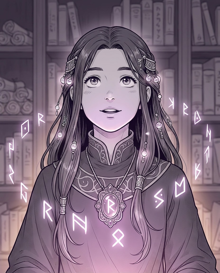 fantasy mage glow photo