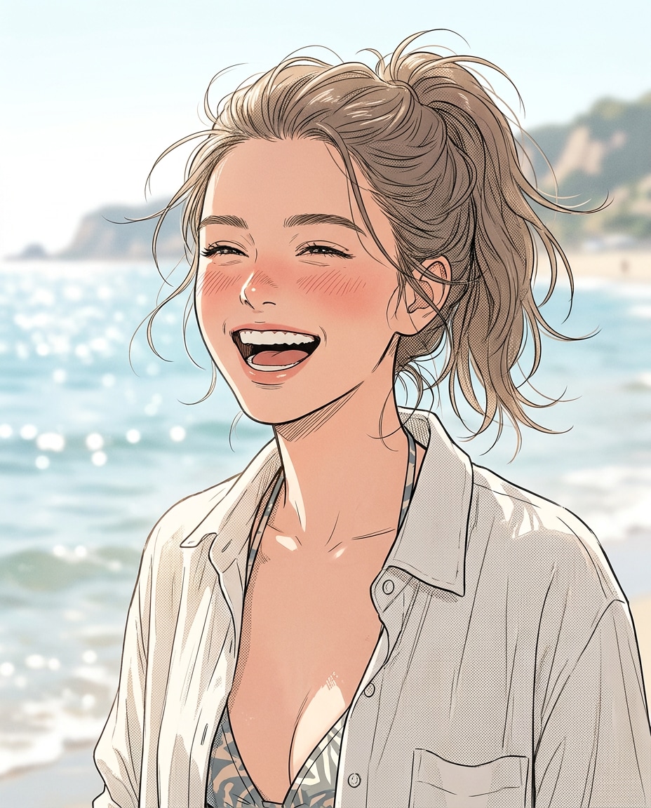 beach summer breeze photo