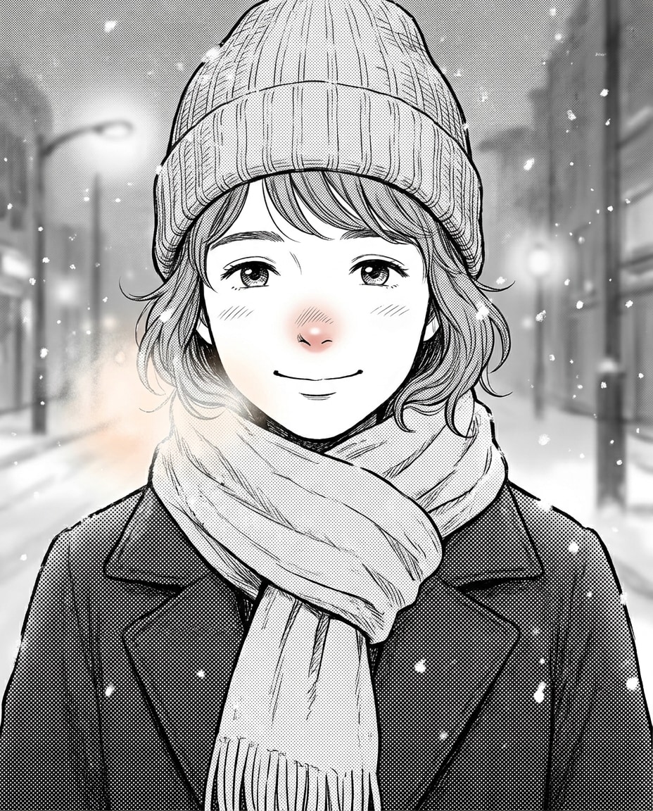 winter scarf warmth photo
