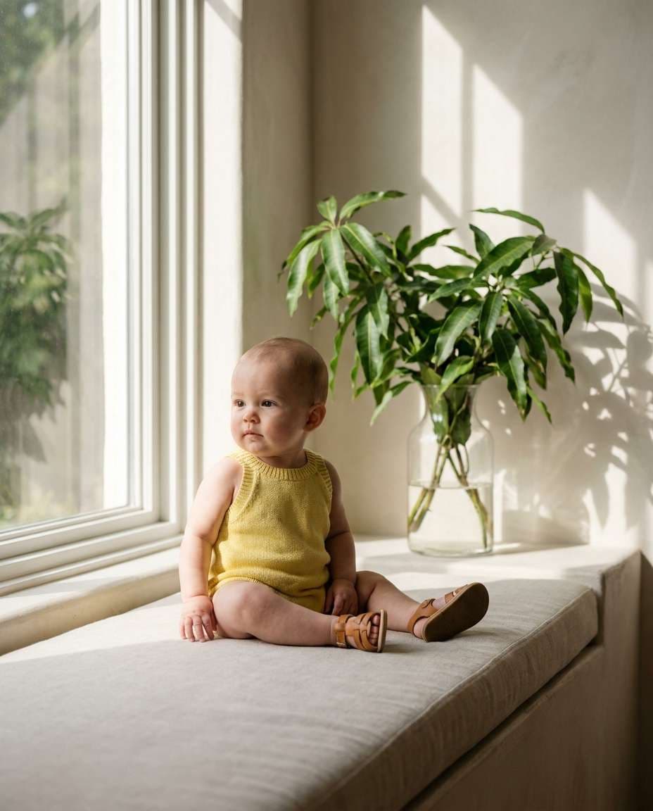 sunkissed window sitter photo