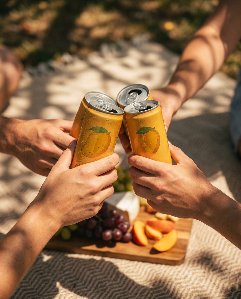 picnic blanket cheers photo