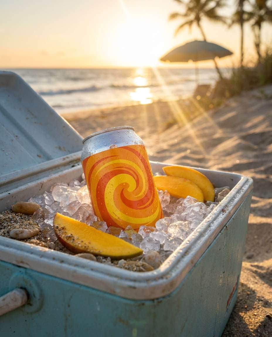 beach cooler shot photo