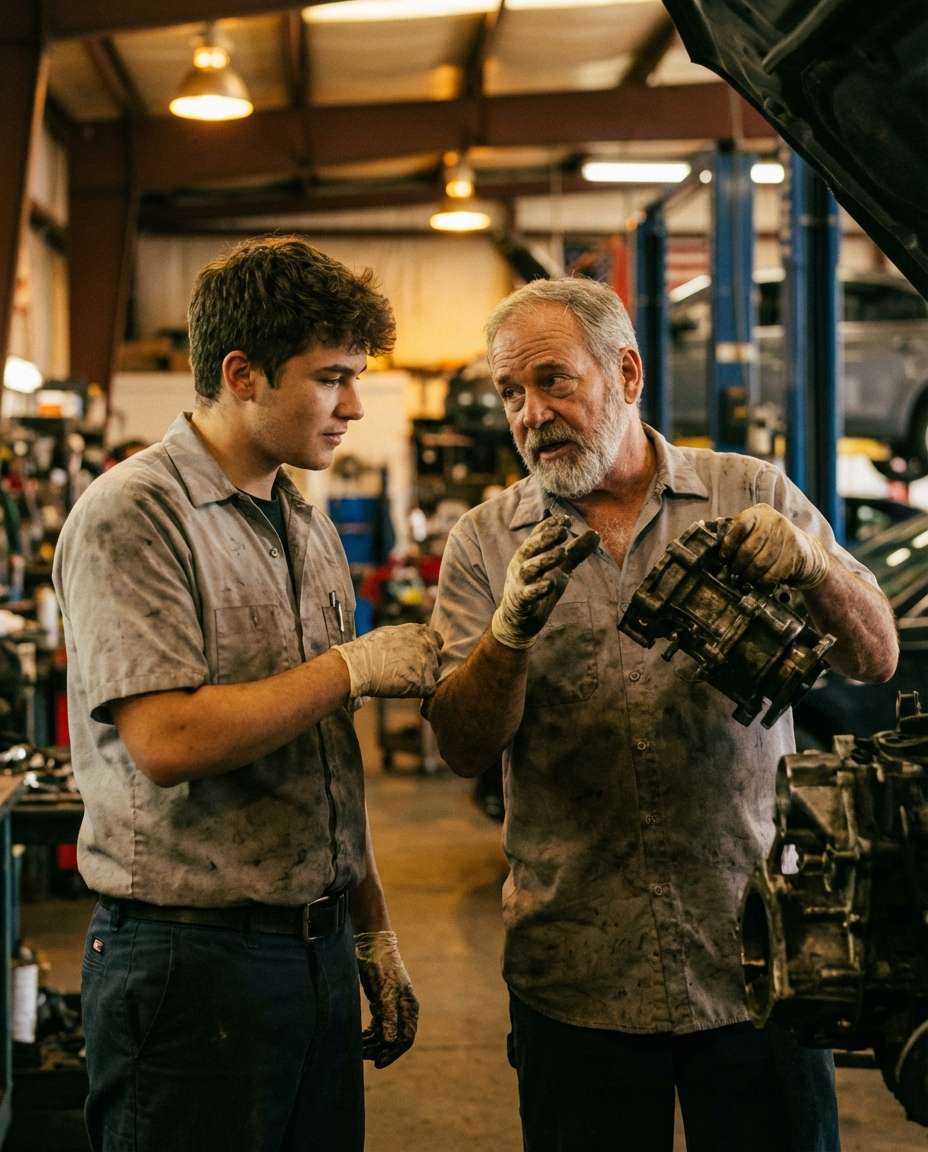 apprentice with mentor photo