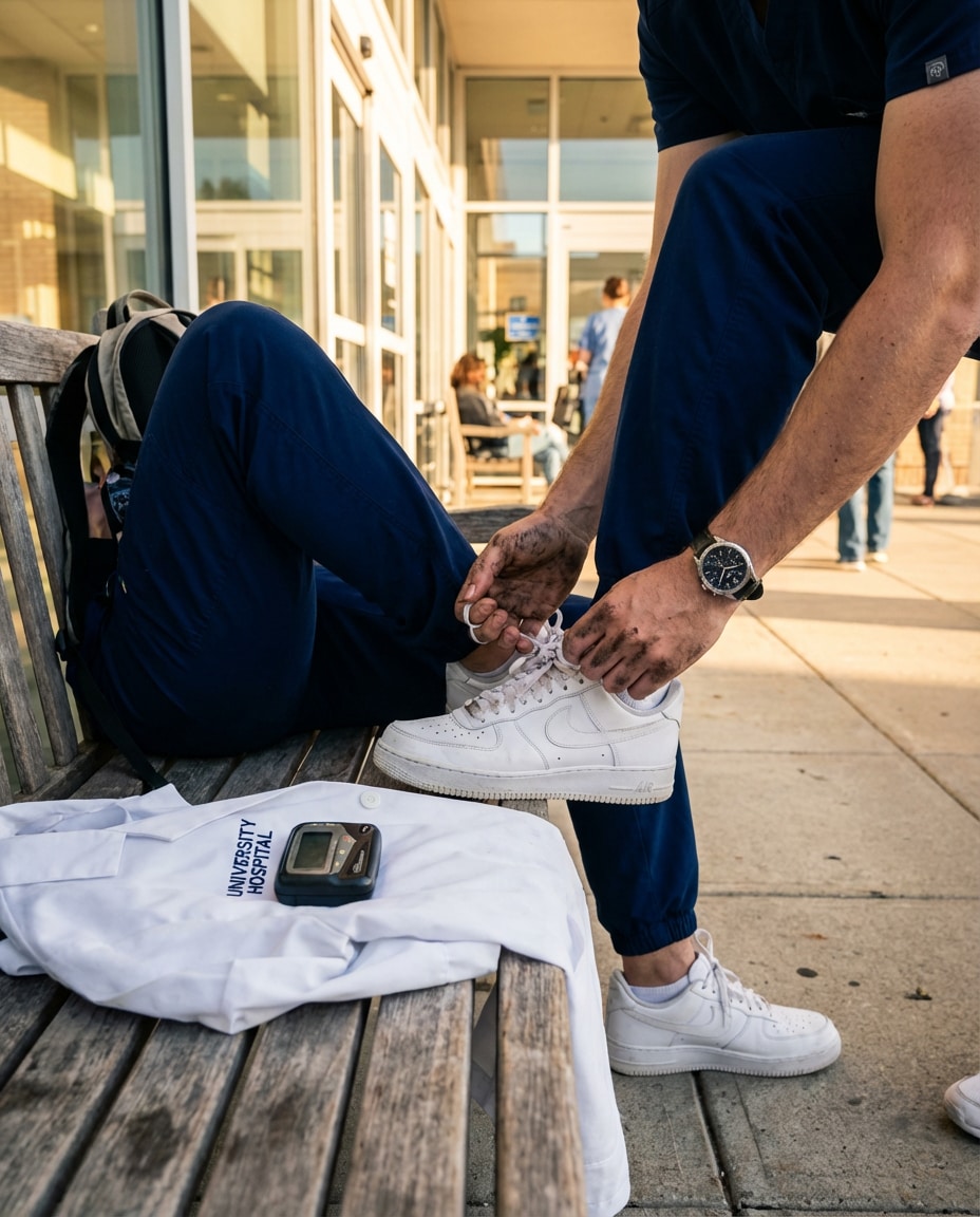 pager and sneakers detail photo