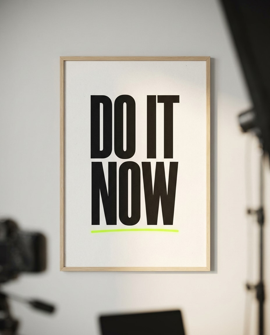 bold quote typography photo