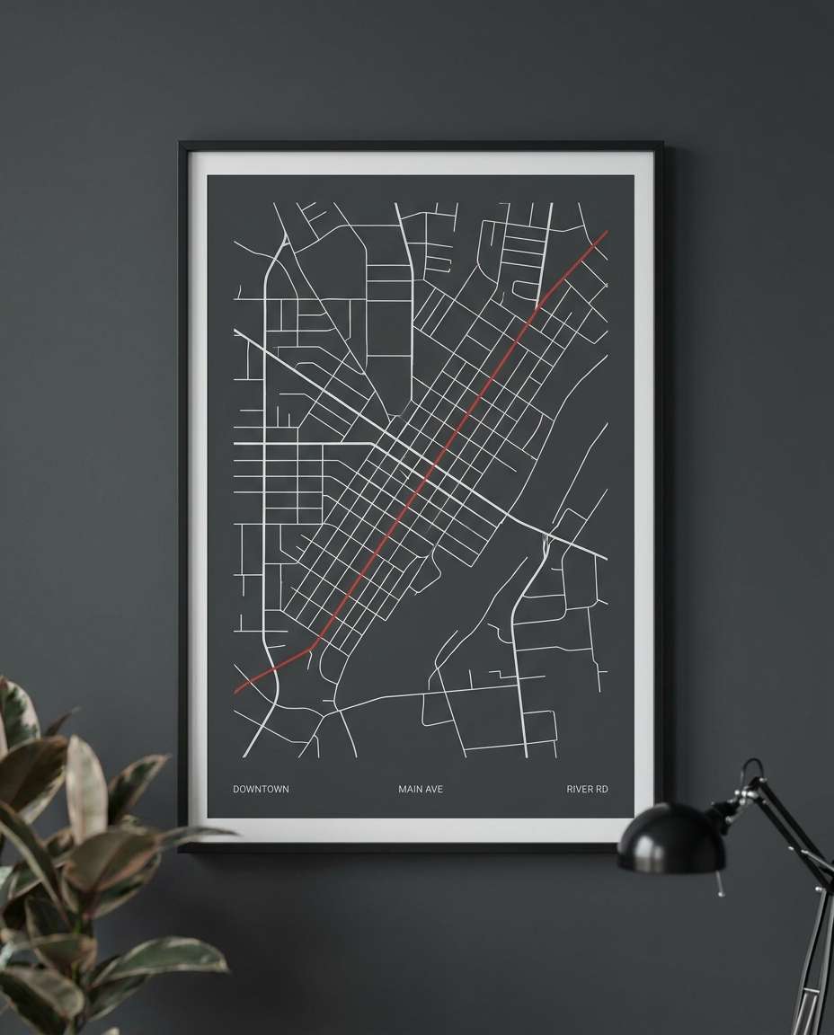 city map route photo
