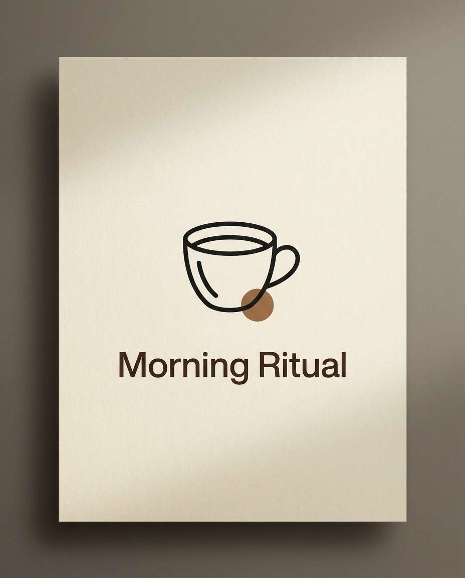 minimal coffee icon photo