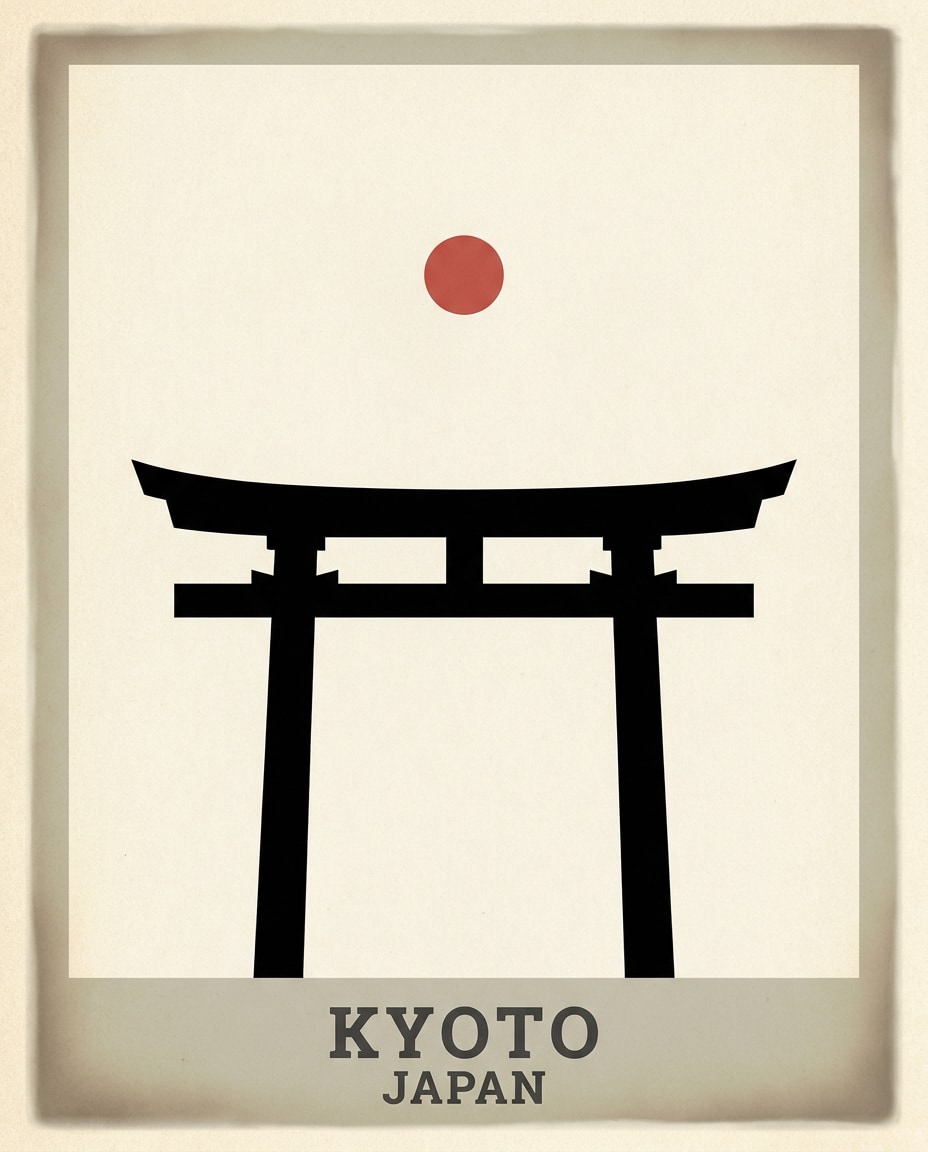 kyoto travel icon photo