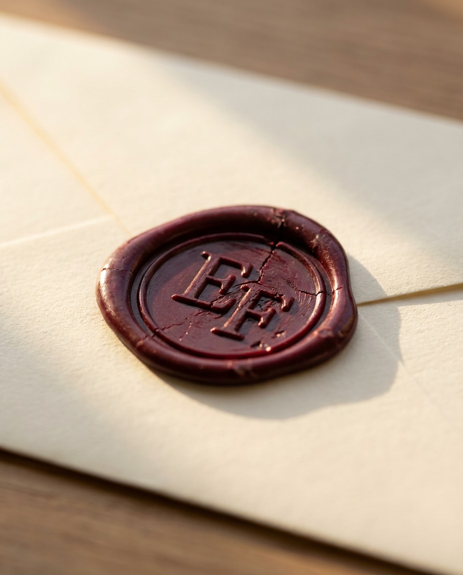 wax seal mockup photo