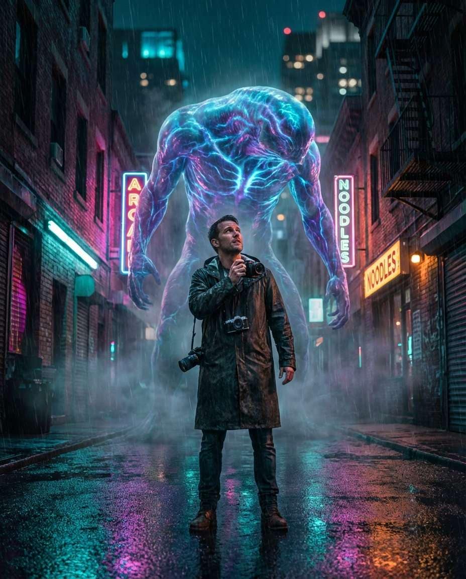 neon alley titan photo