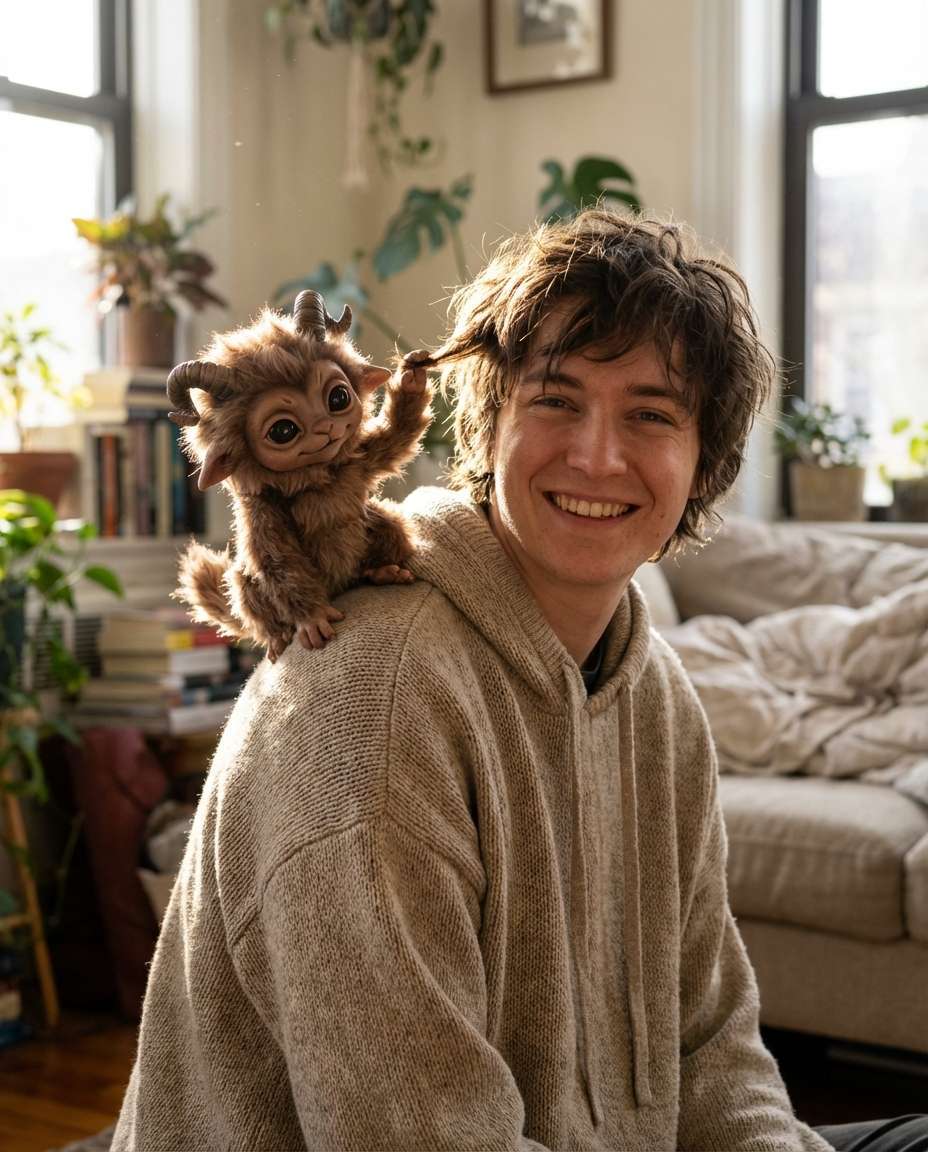 cute gremlin roommate photo