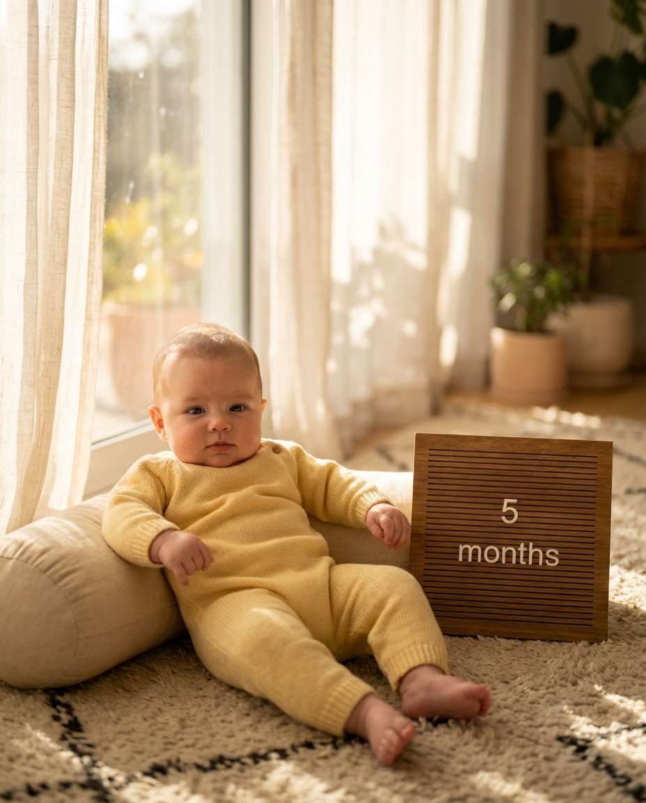 month 5 sunshine window photo