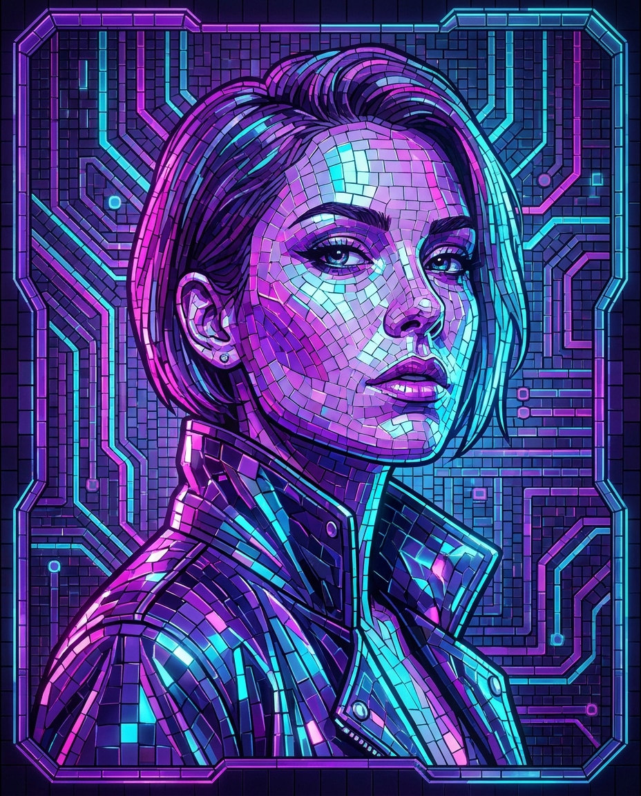 neon cyber photo
