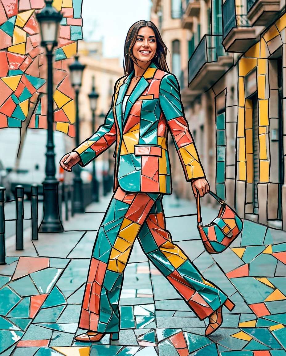 gaudi trencadis fashion photo