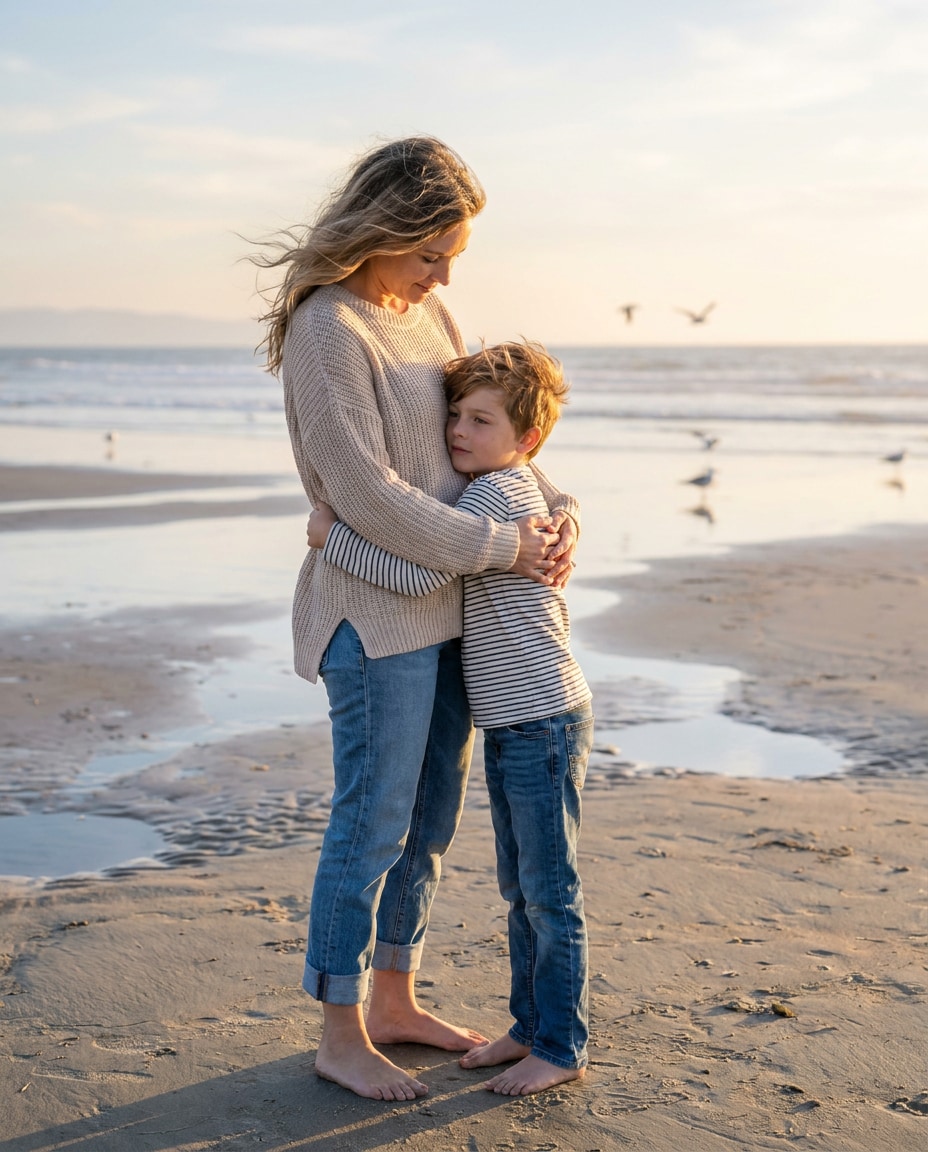 low tide beach photo