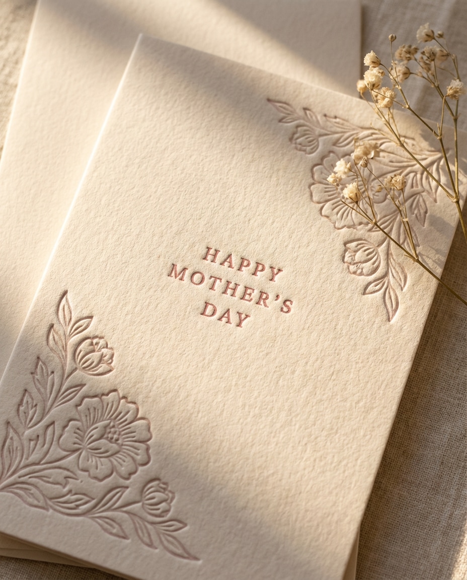 letterpress floral corner photo