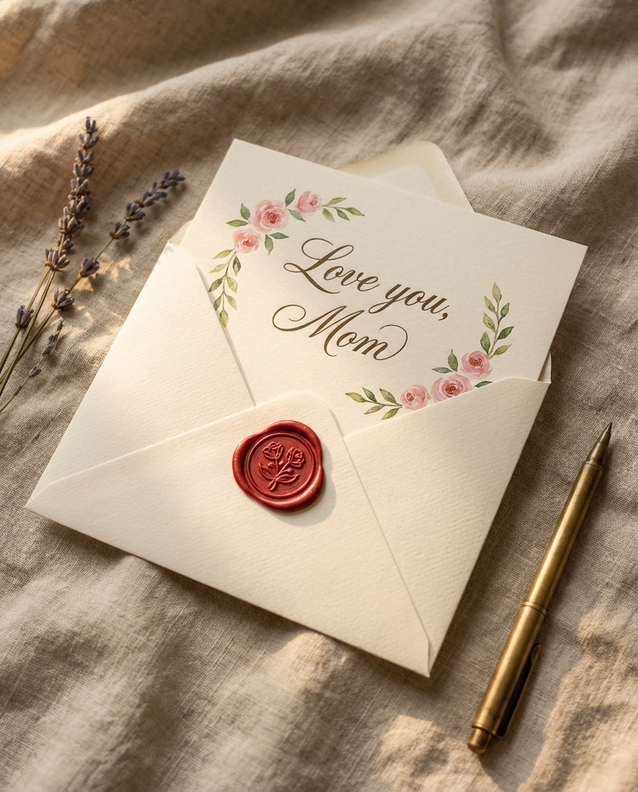 envelope and wax seal photo