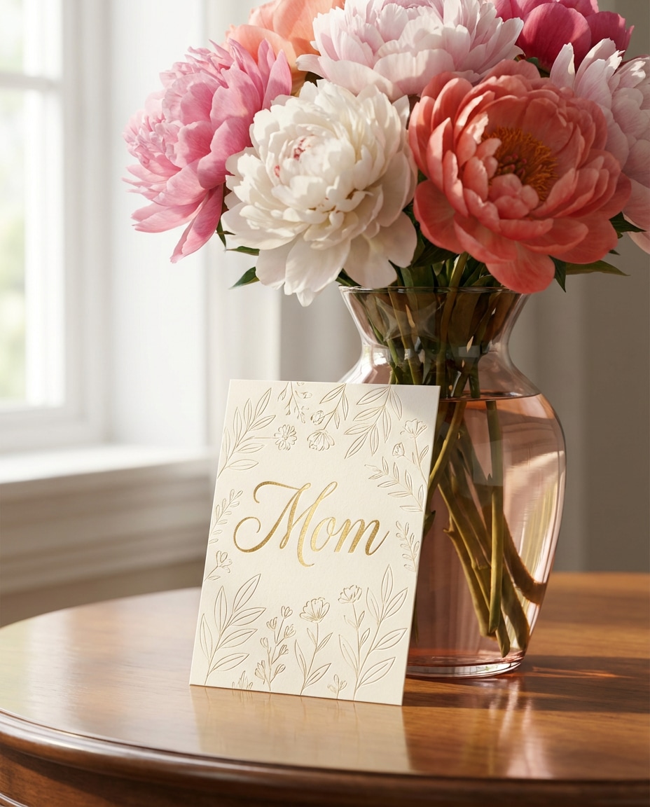 bouquet with tag photo