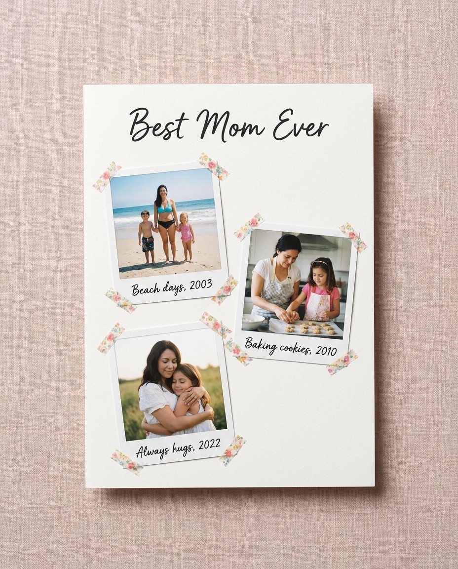 photo collage polaroids photo