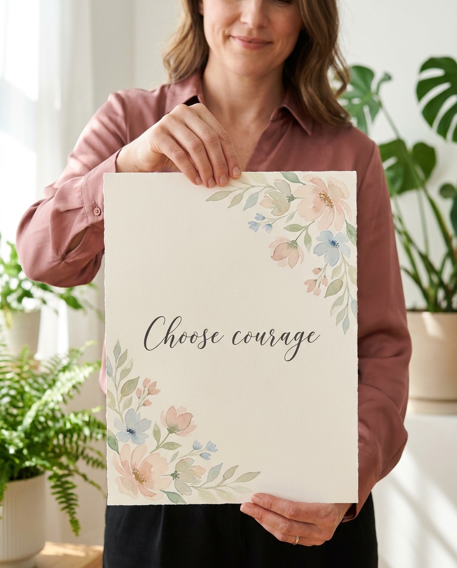 editorial floral serif photo