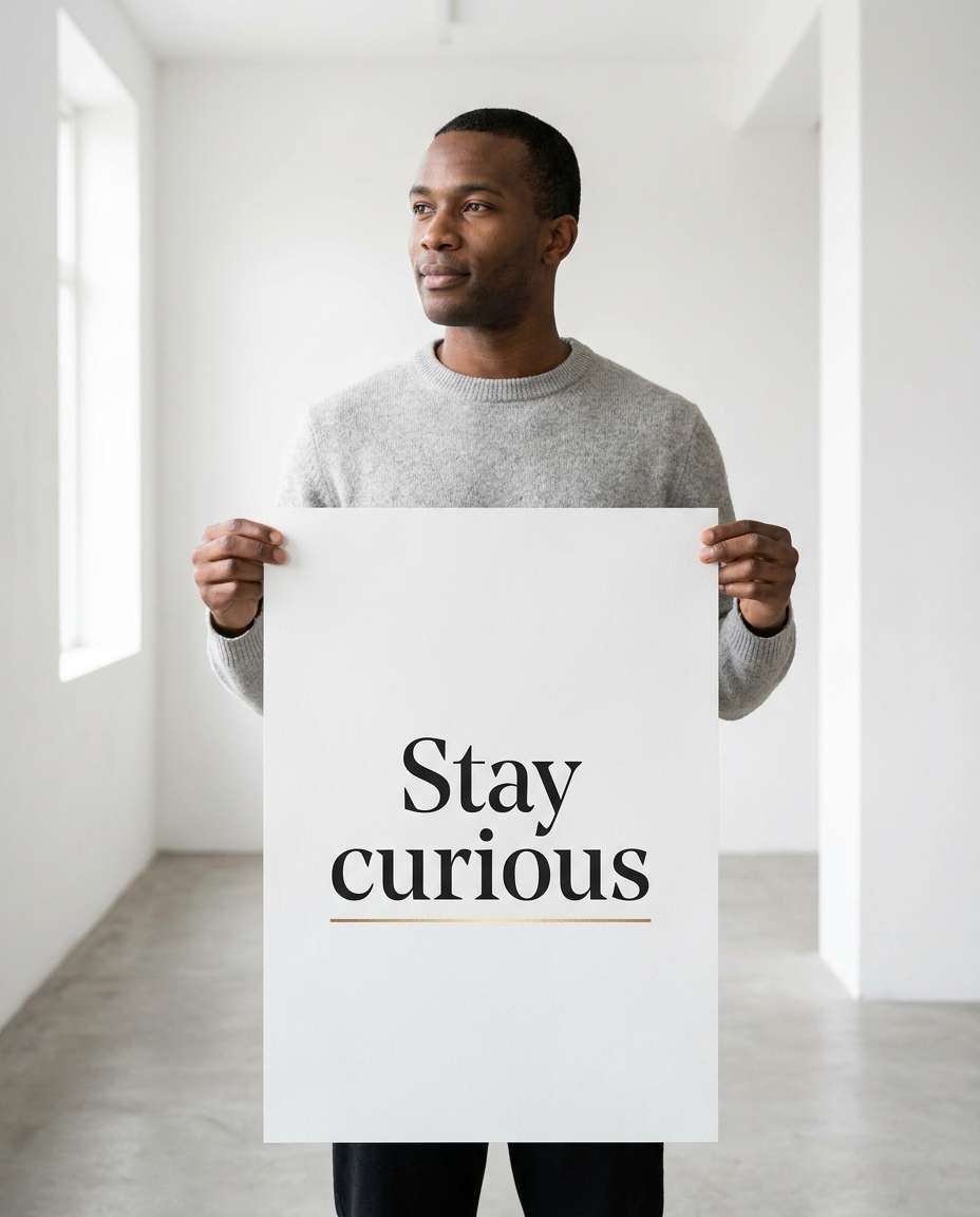 minimal nordic typography photo