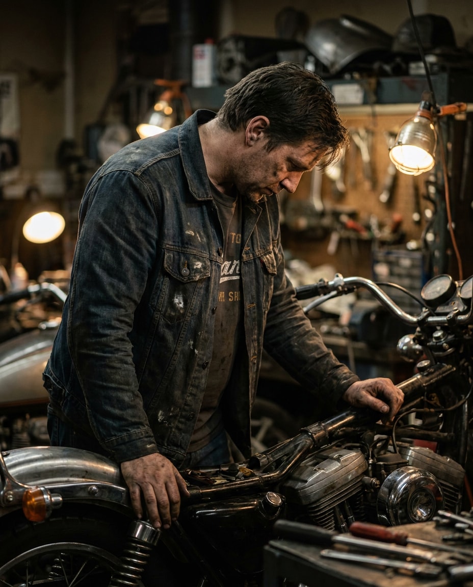 garage candid builder photo