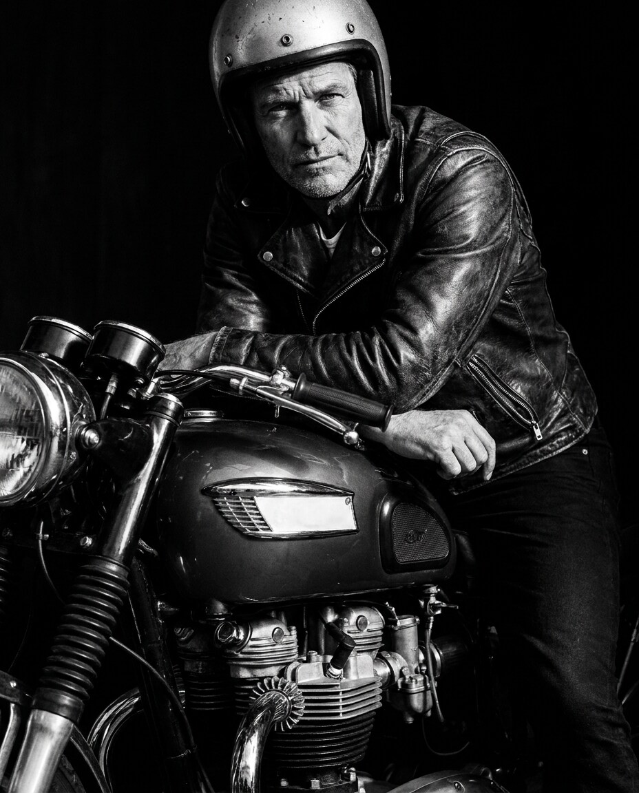 black and white power photo